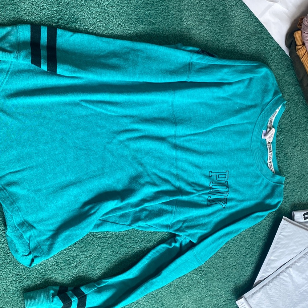 Teal “jersey” style shirt